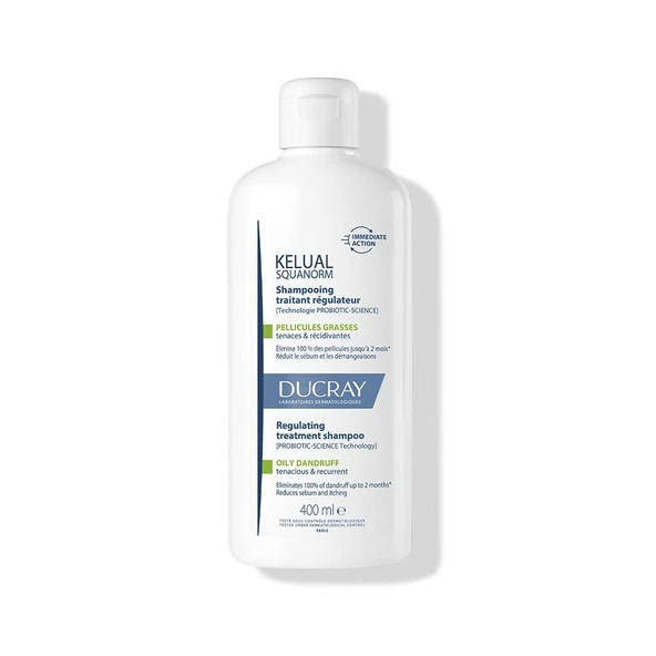 Ducray Kelual Squanorm Yağlı Saçlar İçin Dengeleyici Etkili Şampuan 400 ml ürün görseli 1