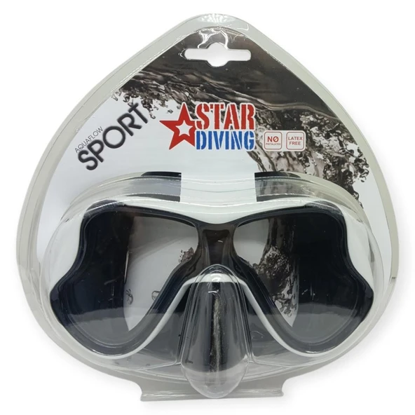 Star Diving Dalış Maskesi Yetişkin - 51705-SİYAH - Resim 4