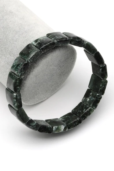 Serafinit Doğal Taş Bileklik 11 x 16 mm Özel Kesim ürün görseli 1