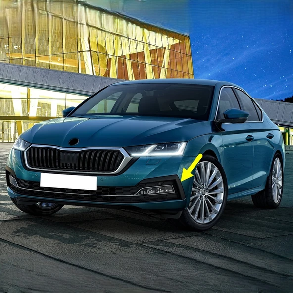 Skoda Octavia 2021-2024 Sol Ön Sis Far Kaşı Plastik 5E3807833 ürün görseli 1