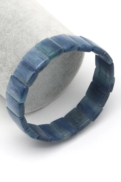 Kyanit Doğal Taş Bileklik 10 x 15 mm Özel Kesim ürün görseli 1