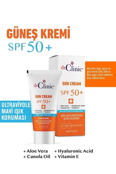 DR. CLİNİC 50 FAKTÖR GÜNEŞ KREMİ 50 ML | CİLT KORUMA VE GÜNEŞTEN KORUMA ürün görseli 1