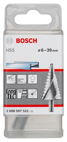 HSS 12 Kademeli Matkap Ucu 6-39 mm ürün görseli 1