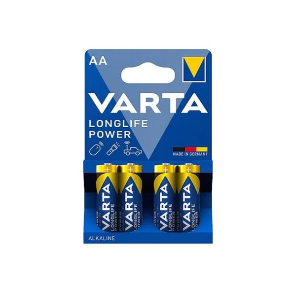 Varta Pil Longlife Power Alkaline 1.5V AA Mignon 4 lü ürün görseli 1