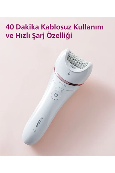 Philips 8000 Serisi BRE720/05 Islak Kuru Epilatör - Resim 8