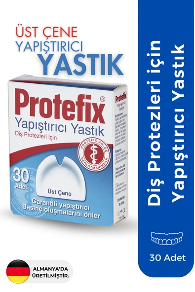 Protefix Diş Protezleri Için Üst Çene Yapıştırıcı Yastık 30 Adet ürün görseli 1