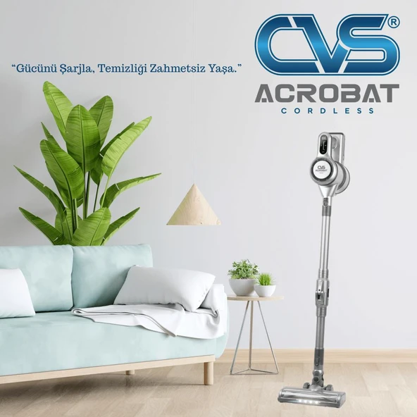 CVS DN 4731 Cordless Katlanır Şarjlı Dijital Dik Süpürge ürün görseli 1