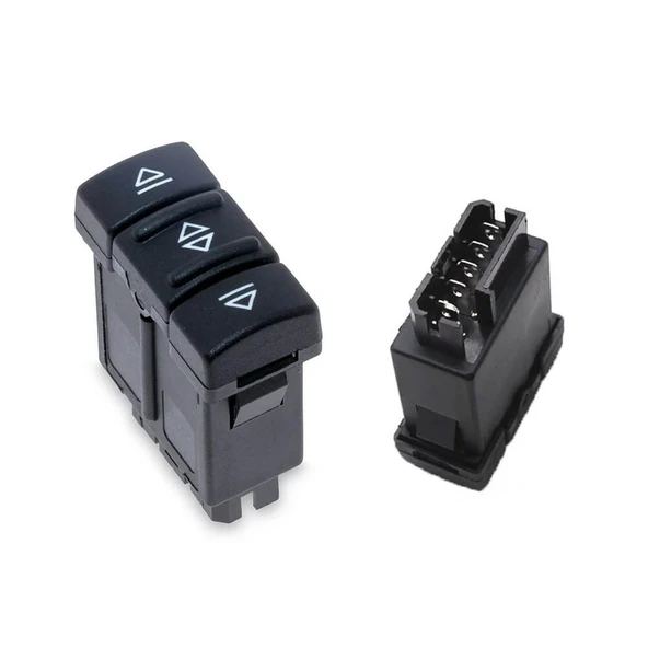 Renault Clio 1 , R19 ile uyumlu Ön Sol Cam Açma Düğmesi 5 Pin ürün görseli 1