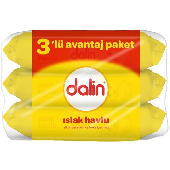 Dalin Islak Havlu Mendil Klasik 56 Yaprak 3 Lü Pk (168 Yaprak) ürün görseli 1