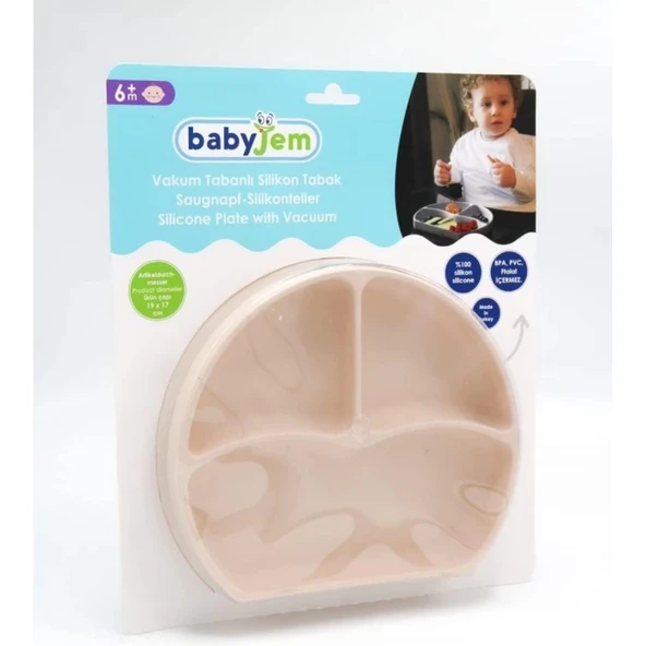 Babyjem Silikon Tabak 715 Ekru ürün görseli 1