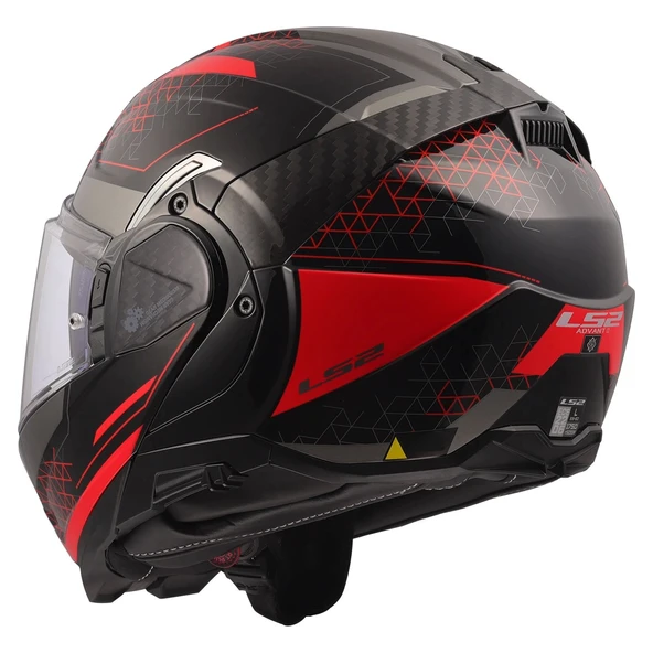 LS2 ADVANT 2 ASTRAL KIRMIZI KASK - Resim 4