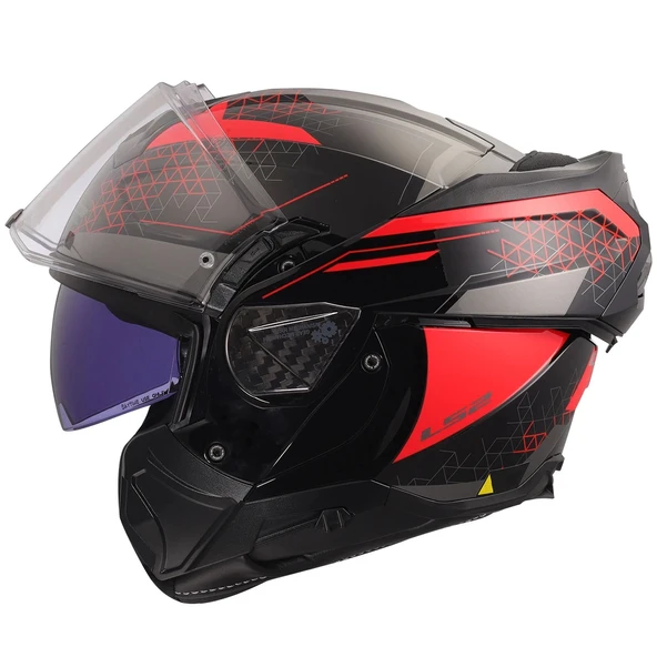 LS2 ADVANT 2 ASTRAL KIRMIZI KASK - Resim 10