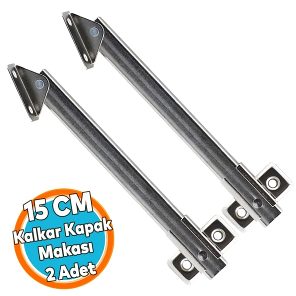 Kalkar Kapak Makası Dolap Çekmece Metal 15 Cm Sessiz Açma kapama Amortisör Piston 2 Adet ürün görseli 1