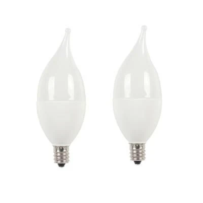 2 Adet Çok Kaliteli E14 Duy 5 Watt, 4200 Kelvin Beyaz Işık Led Ampul, Avize Şamdan Ampulü Mum Ampul ürün görseli 1