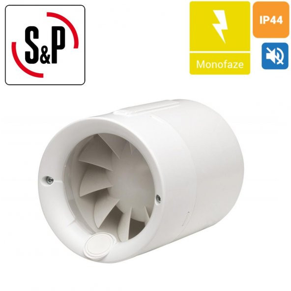 Soler & Palau Silentub 100 Sessiz Aksiyel Fan Ø 100mm dB 37.5 m³/h 100 Ortam Havalandırma Fanı Temizleme AGmair sp agm ürün görseli 1
