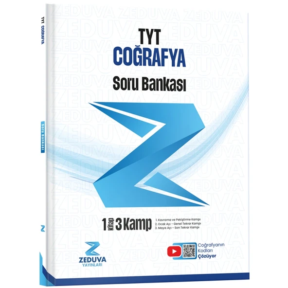 Zeduva Yayınları Coğrafyanın Kodları TYT Coğrafya 1 Kitap 3 Kamp Soru Bankası ürün görseli 1