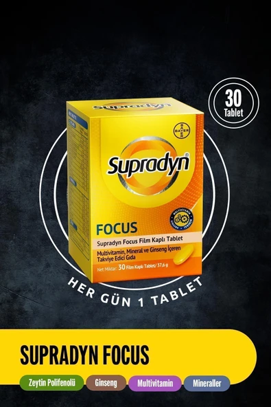 Supradyn Energy Focus 30 Tablet - Resim 3