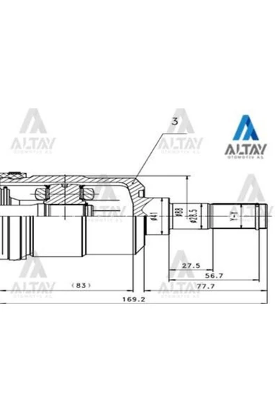 Maher 01826 Aks Kafasi Iç Accent 06-11 Era Dizel Sol 27x41x33 Mhr- ürün görseli 1