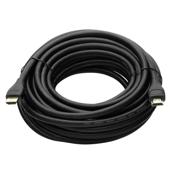 FULLY G-507FF PLASTİK DÜZ SİYAH 30 METRE GOLD POŞETLİ HDMI KABLO ürün görseli 1