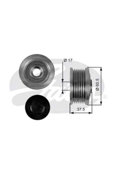 Gates OAP7048 Oap7048 Alternatör Kasnağı Rulmanlı Doblo 01- -bravo 96-01 -marea 96- 1.9td-1.9jtd Fı ürün görseli 1
