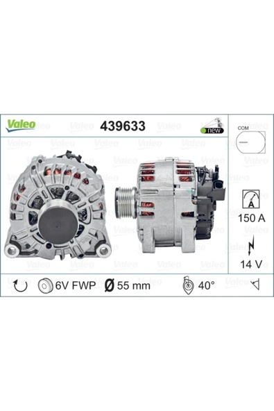 Valeo 439633 Alternatör Mazda Iı - ürün görseli 1