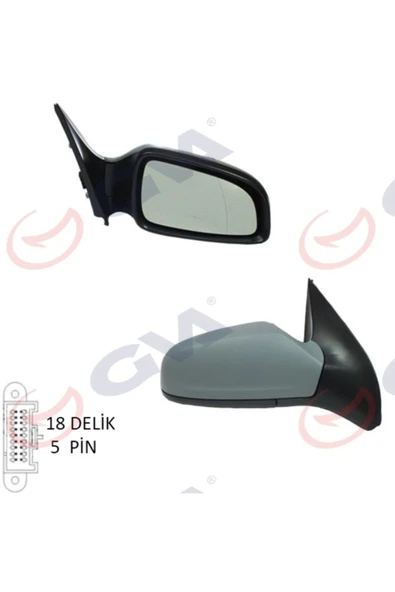 GVA 1090151 Dıs Dıkız Aynası Sag Elektrıklı Astra H 04> Astarlı Konveks Cam Vm-968ehpr ürün görseli 1