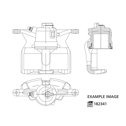 FEBI 182341  Fren Kaliperi Audi 6c0615124 ürün görseli 1