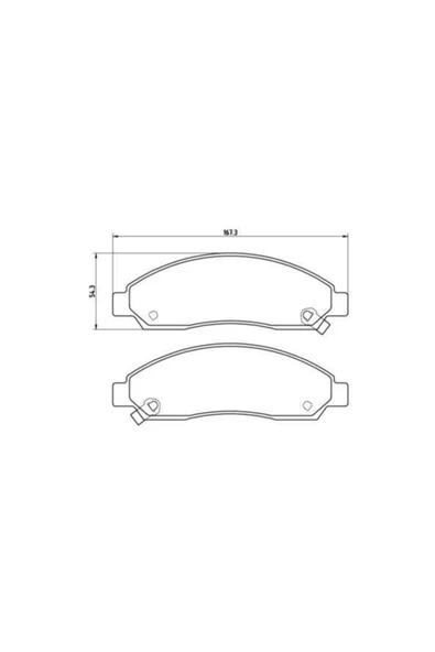 Mga 55372 - Ön Fren Balatası D-max 2002 - 2011 4×4 ürün görseli 1