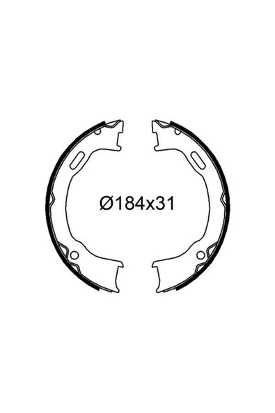 Valeo 564273 Pabuçlu Fren Balatası Jeep Cherokee Iıı Wrangler - ürün görseli 1