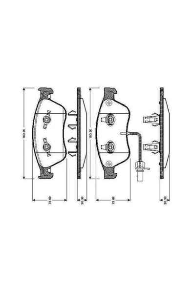 Valeo 670845 Ön Fren Balatası A8 3.0 - ürün görseli 1
