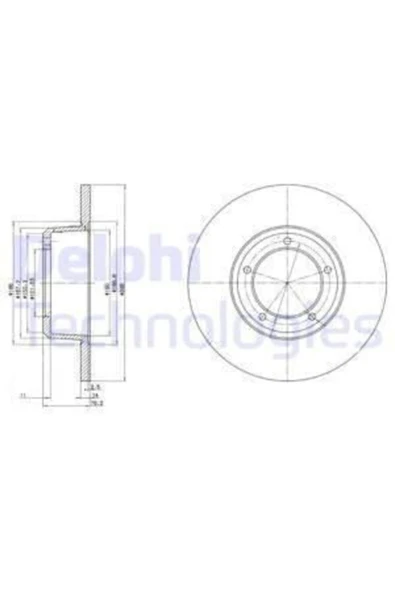 Delphi BG2297 Fren Dıskı Cıftlı Paket On Land Rover Defender 110-defender 130-defender 90-dıscovery-land Rover 1 D ürün görseli 1