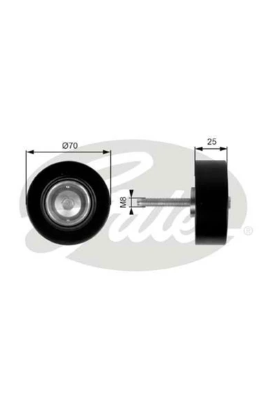 Gates T36263 Alternatör V Kayıs Gergı Rulmanı Mazda 6-3-cx7 ürün görseli 1
