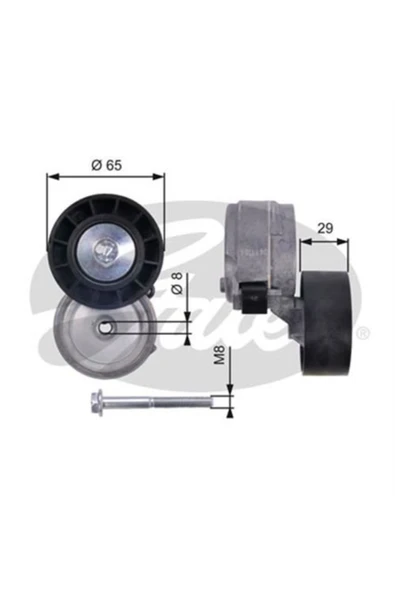 Gates T38364 V Kayıs Gergı Rulmanı Doblo Marea Brava Bravo Stılo 1.9d 1.9 Jtd Kütüklü ürün görseli 1
