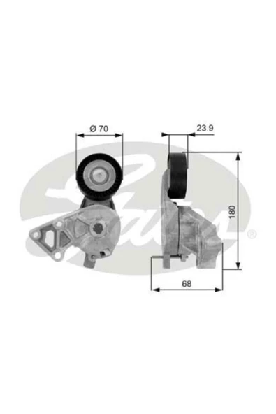 Gates T38307 ALTERNATÖR V KAYIS GERGI RULMANI KÜTÜKLÜ A3 1.9 TDI ürün görseli 1