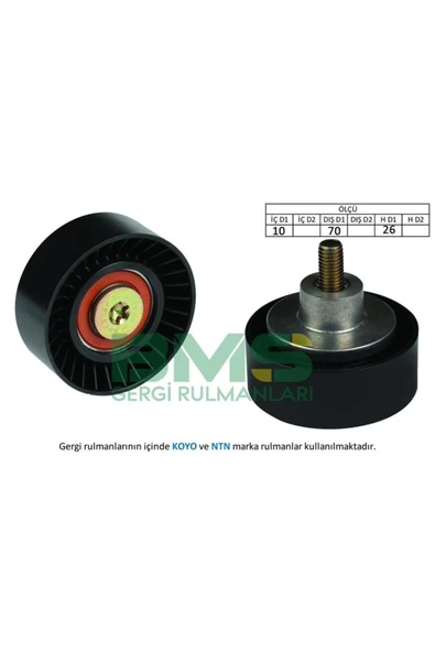 Bms 272 Alternatör Gergi Rulmanı Bmw 316i-318i-z3 1.9 99-05 70x26 ürün görseli 1