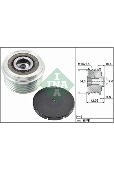 INA 535028510 Alternatör Gergi Rulmanı Land Rover Dıscovery Sportına- Lr047579 Lr077394 Lr047579 ürün görseli 1