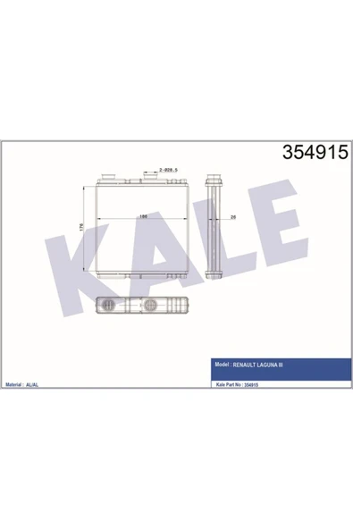 Kale 354915 Kalorifer Radyatörü Laguna Iıı 07-15klr- 271150001r 271150001r ürün görseli 1