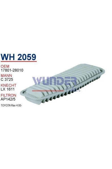 Wunder WH2059 Wh2059 Uyumlu Hava Filtresi - Toyota Rav 4 00- ürün görseli 1