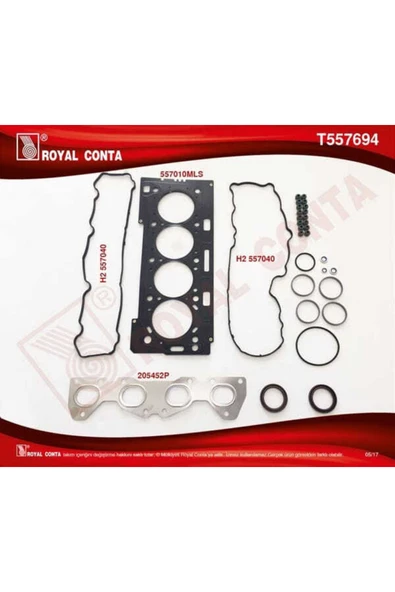 T557694 Motor Takım Conta Üst Keçelı - Reınz S.lastıklı 206 207 307 308 1.6 16v Tu5jp4 ürün görseli 1