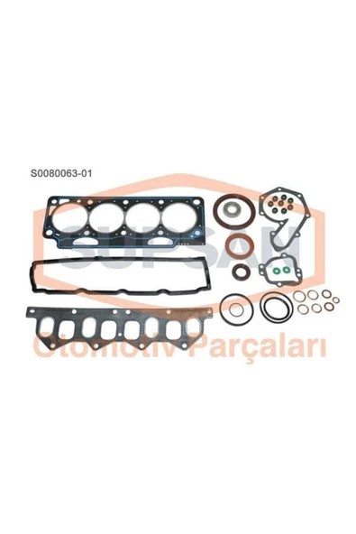 S0080063-1 Motor Takım Conta R19 Megane I Laguna I Scenic 1.8 8v F3p 2.0 8v F3r Keçelı Silind ürün görseli 1