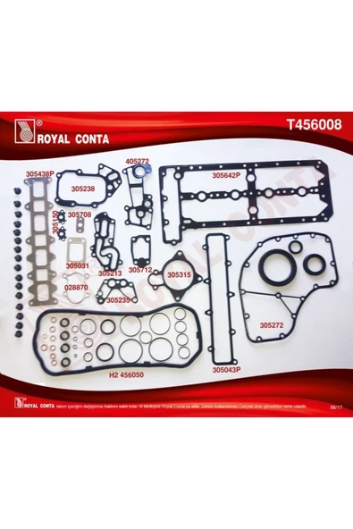 X Motor Takım Contası Corte Keçe Sub.las Skc Siz Ducato-boxer-jumper 06 Iveco Daıly 04 3.0d-hdiroy-t ürün görseli 1