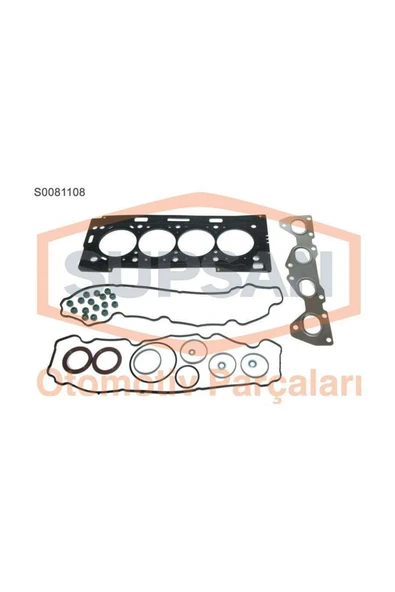 Supsan S0081108 Motor Takım Conta Üst 206 307 Partner 1.6 16v Tu5jp4 Eng. Keçelı Skc Sız ürün görseli 1