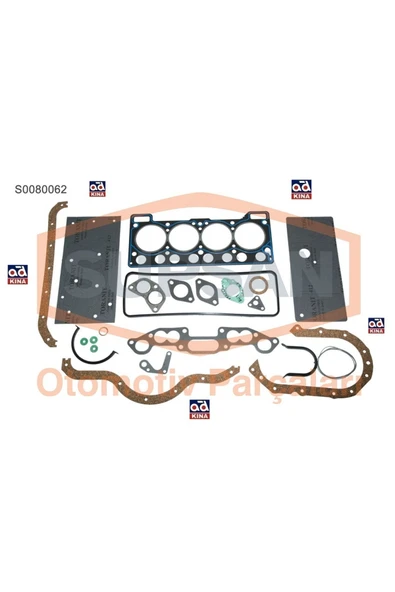 S0080062 Motor Takım Conta Renault 12 1.4 Uyumlu Keçesiz Silindir Kapaklı ürün görseli 1