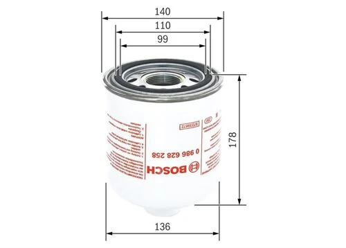 Bosch 0986628258  Hava Kurutucu Scania P 230 04- Dc 9.13 ürün görseli 1