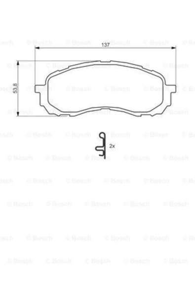 Bosch 0986494373 Ön Balata Impreza 00-> ürün görseli 1