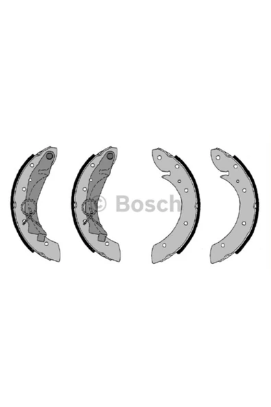 Bosch F026004552 Bos- Arka Kampana Papuçlu Balata 228.6×42mm 4... ürün görseli 1