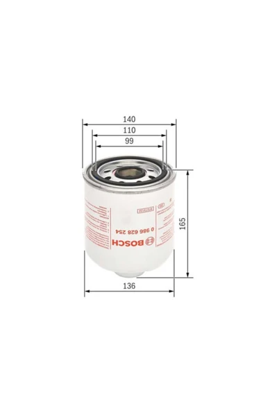 Bosch 0986628254  Hava Kurutucu Hd 7 42.42 96- 8210.42L ürün görseli 1