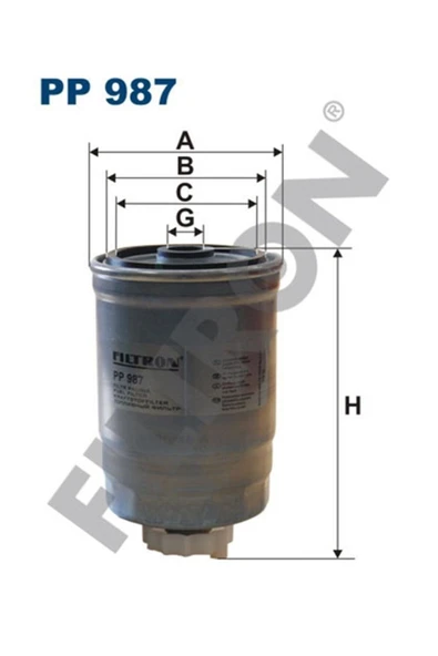 FTR PP987 Yakıt Filtresi Saab 9-5 1.9 Tid 150hp 10-05- Fıltron Pp987 ürün görseli 1