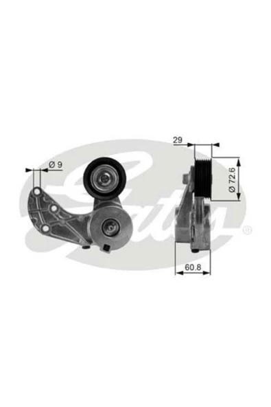 Gates T38317 Gergı Makarası Touareg 3,2 V6 02 06 3,6 V6 Fsı 04>10> Q7 3,6 Fsı 05>10 Phaeton Cayenne ürün görseli 1