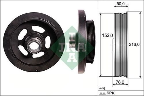 INA 544015910  Riemenscheibe. Kurbelwelle Audi/Seat/Skoda/Vw ürün görseli 1